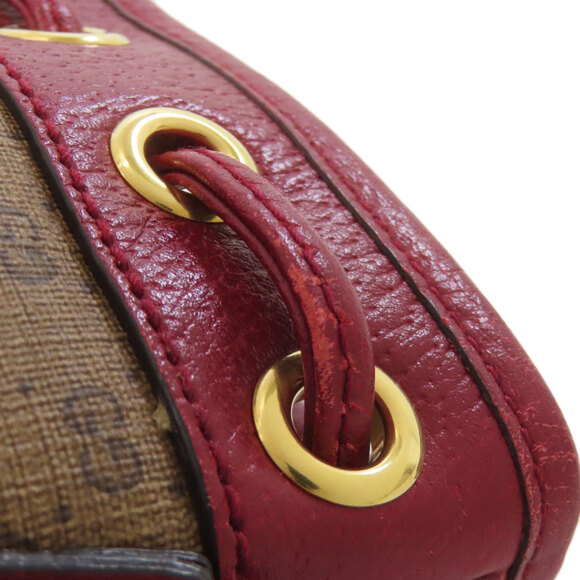 Gucci 647801 Drawstring Shoulder Bag, Doraemon Collaboration, PVC/Leather, Wo... - Picture 12 of 16